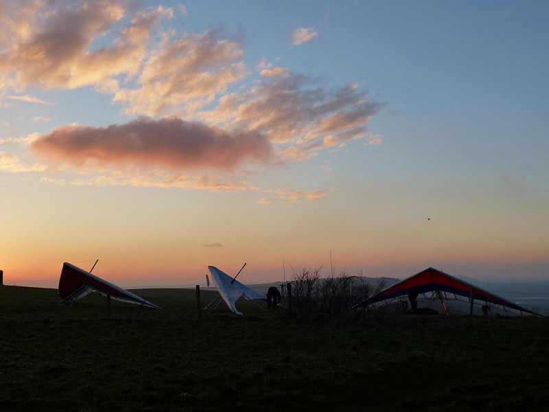 Sunset at the Devil's Dyke