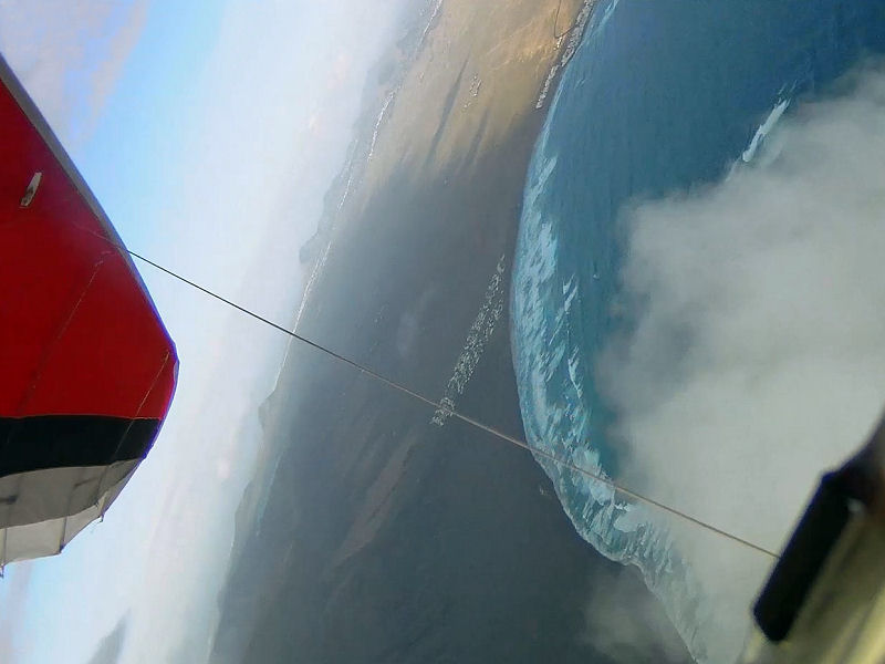 Flying Above the Famara Cliffs