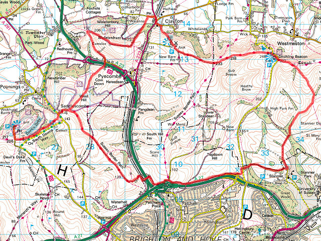 Devil's Dyke / Ditchling Beacon Loop